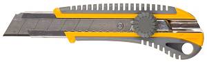Нож STAYER "PROFI" механический фиксатор, двухкомпонентный корпус, 25мм 09141