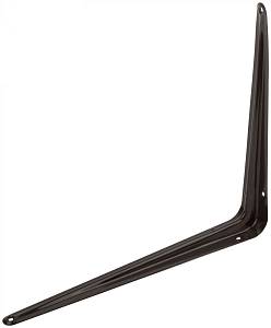 Уголок-кронштейн коричневый 250х300 мм (0,9 мм) FIT