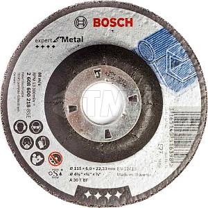 Круг шлифовальный Bosch металл Ф115 (218) Bosch (Оснастка)