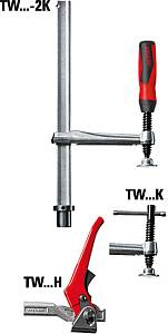 TW16-20-10H Зажимной элемент с фиксированной глубиной захвата для сварочных столов 200/100, 3 кН, рычажная ручка BESSEY