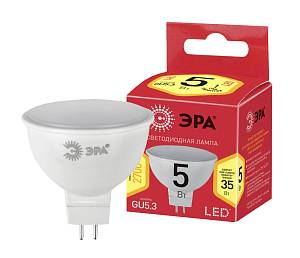 Лампочка светодиодная ЭРА RED LINE ECO LED MR16-5W-827-GU5.3 GU5.3 5Вт софит теплый белый свет