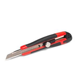 Нож строительный монтажный с выдвижным секционным лезвием КВТ НСМ-01 78491
