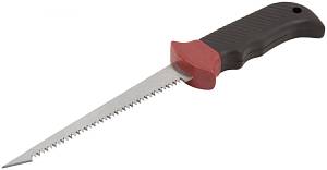 Ножовка ручная для гипсокартона, прорезиненная ручка 170 мм KУРС