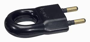 050163 Legrand Вилка 2К - серия Элиум - 6 А - с кольцом - пластик - чёрный