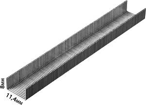 Скобы для пневматического степлера (тип 80; 10 мм; 3000 шт.) KRAFTOOL 31690-10