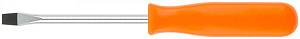 Отвертка "Эконом", CrV сталь, пластиковая оранжевая ручка 5х75 мм SL FIT