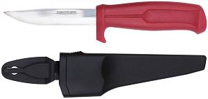 Нож строительный, нержавеющая сталь, пластиковая ручка, длина лезвия 100 мм КУРС