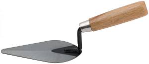 Кельма штукатура, инструментальная сталь, деревянная ручка 150 мм MOS