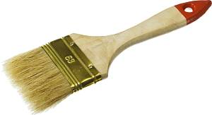 ЗУБР УНИВЕРСАЛ, 63 мм, 2.5″, светлая натуральная щетина деревянная ручка, плоская кисть (01099-063)