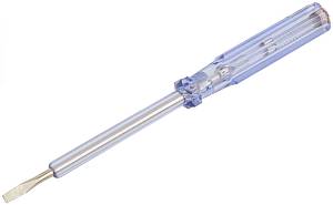 Отвертка индикаторная, белая ручка, 100-500 В, 190 мм FIT